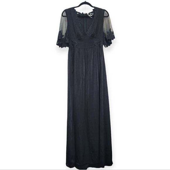 Wild honey black lace maxi dress, medium - Picture 3 of 9